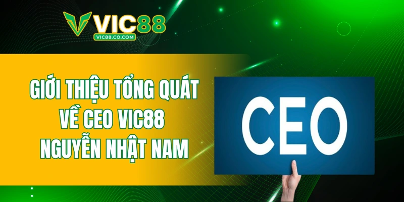 Giới thiệu tổng quát về CEO VIC88 Nguyễn Nhật Nam